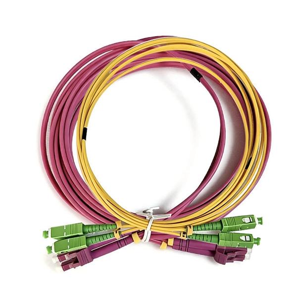 Steel cable outlet at the bottom of the fiber optic cable channel