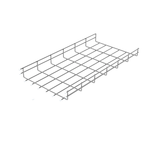 How far apart should the angle steel brackets for cable trays be installed 